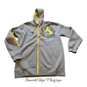 Hufflepuff Wizarding World of Harry Potter Universal Gray Hoodie med Free ship